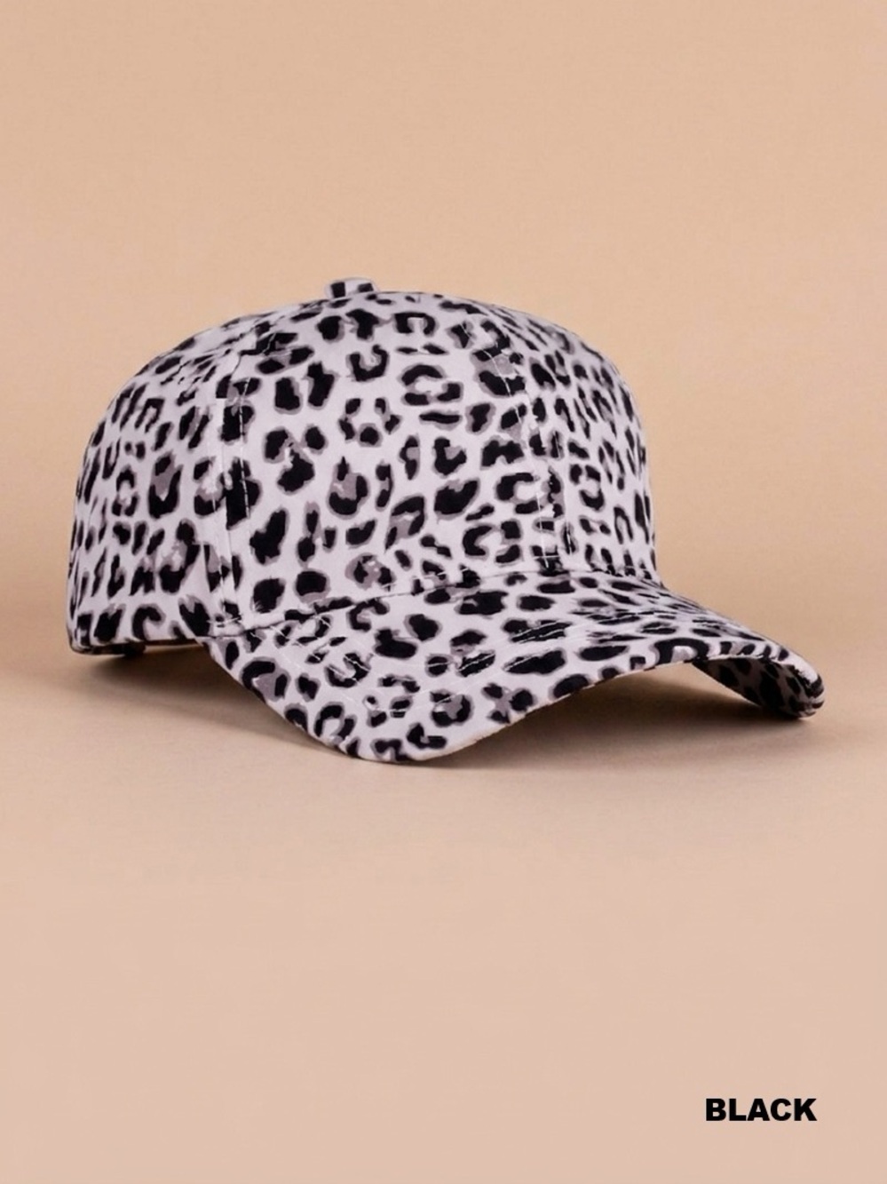 Zenana Leopard Print Baseball Cap - Picture 2 of 3